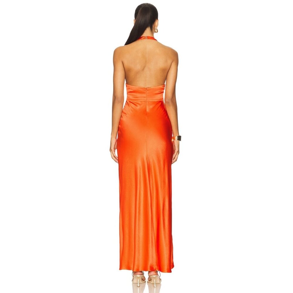 Bec + Bridge Carmela Halter Dress in Fire Red - Picture 3 of 3